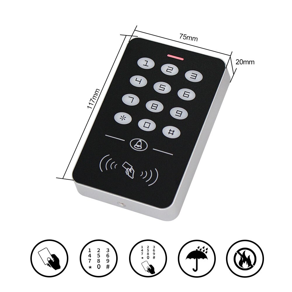 RFID 125KHz Access Control Keypad Standalone Acces... – Grandado