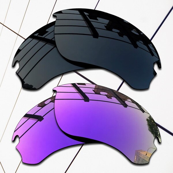 EOS Polarisierte Ersatz Linsen für Oakley Flak Entwurf Sonnenbrille-Sorten Farben: Black and Violet
