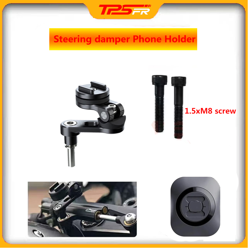 M8 mobiltelefonholdere for motorsykkelstyreforhøyere, brakett for gps-navigasjon, mobilmonteringsstøtte med universaladapter for 3m motorsykkel