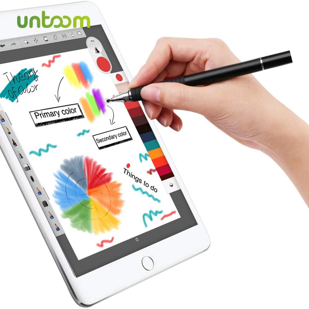 Untoom Stylus Touch Screen Pen Voor Ipad Pro 2 In 1 Universele Capacitieve Stylus Tekening Pen Voor Android Apparaat Smartphone tablet