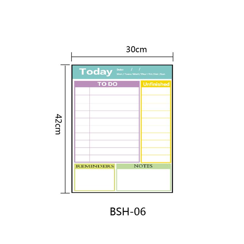 Erasable Magnetic Refrigerator Sticker A3 Soft Magnetic Calendar Schedules Memo Board: SKU-3