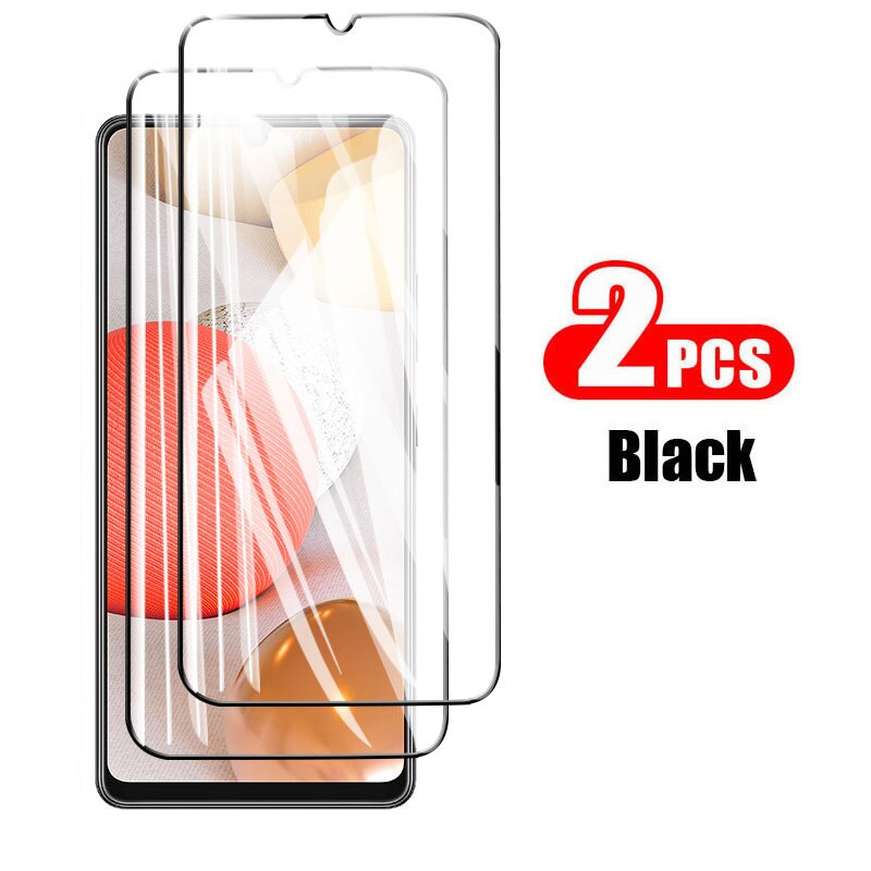 Beschermende Glas Voor Samsung Een 42 5G Glas Camera Lens Protector Op Galaxy A42 Een 42 Samsunga42 SM-A426B Gehard glas Film 6.6'': 2Black