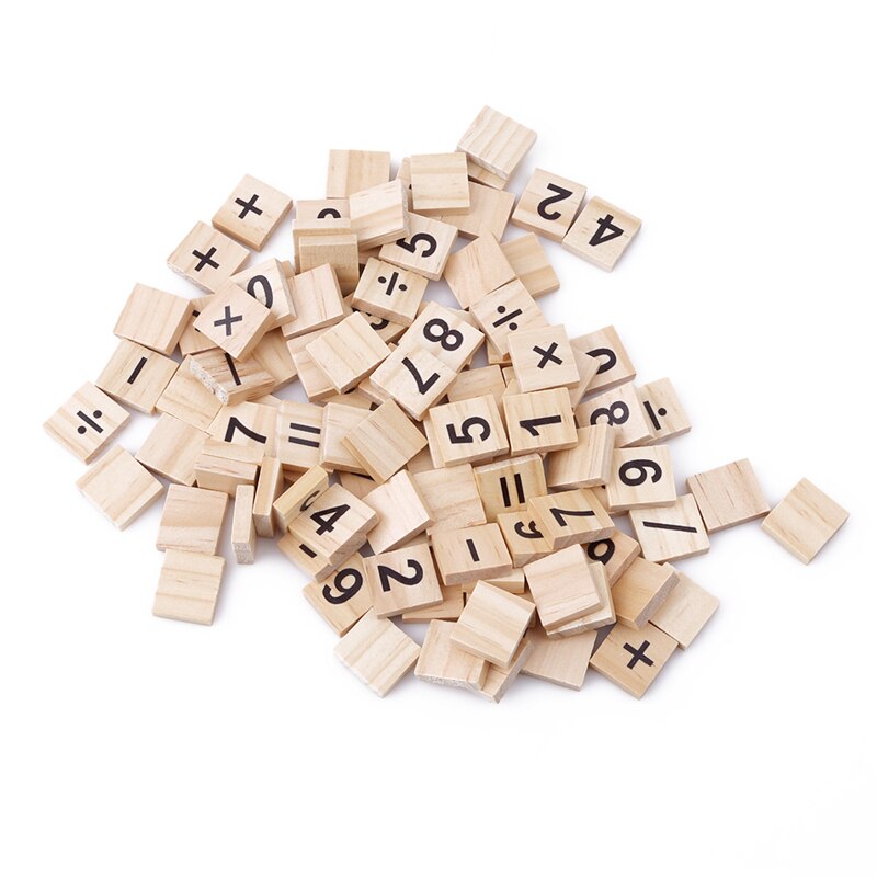 100 Stck Holz Englisch Alphabet Puzzle Spielzeug DIY Zahlen Buchstaben Puzzle Entwickeln Baby Intelligente FrüHenne Bildung Spielzeug für freundlicher