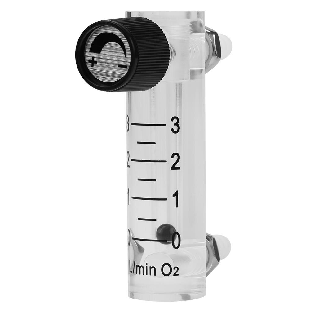 1Pc 8Mm Barb Zuurstof Flowmeter Gas Flow Meter 0-3LPM Pm Gas Meetinstrumenten Indicator Teller Met Controle valve