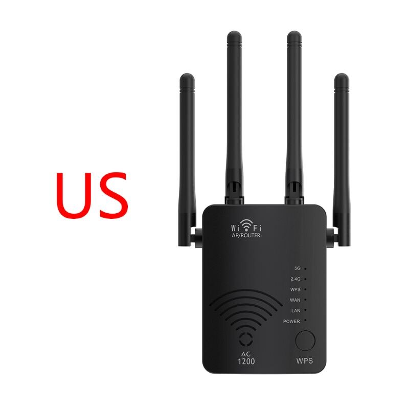 Wifi Signaal Booster 1200Mbps Wifi Repeater 2.4G En 5G Dual Band Internet