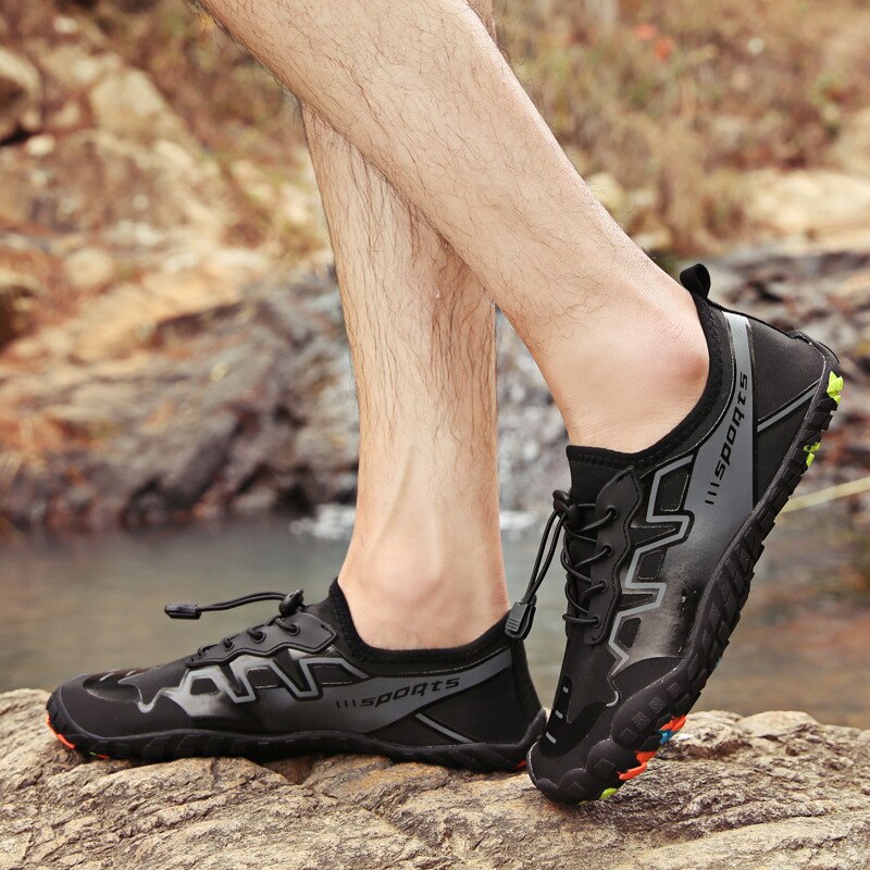 Sports Couple Five Fingers Swimming Shoes Outdoor Wading Beach Shoes Diving Shoes Indoor Exercise Fitness Swimming Shoes