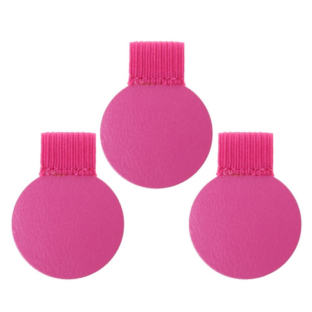 3 Pcs/set Round Self-adhesive Leather Pen Holder Pencil Elastic Loop For Notebooks Journals Calendars Supplies