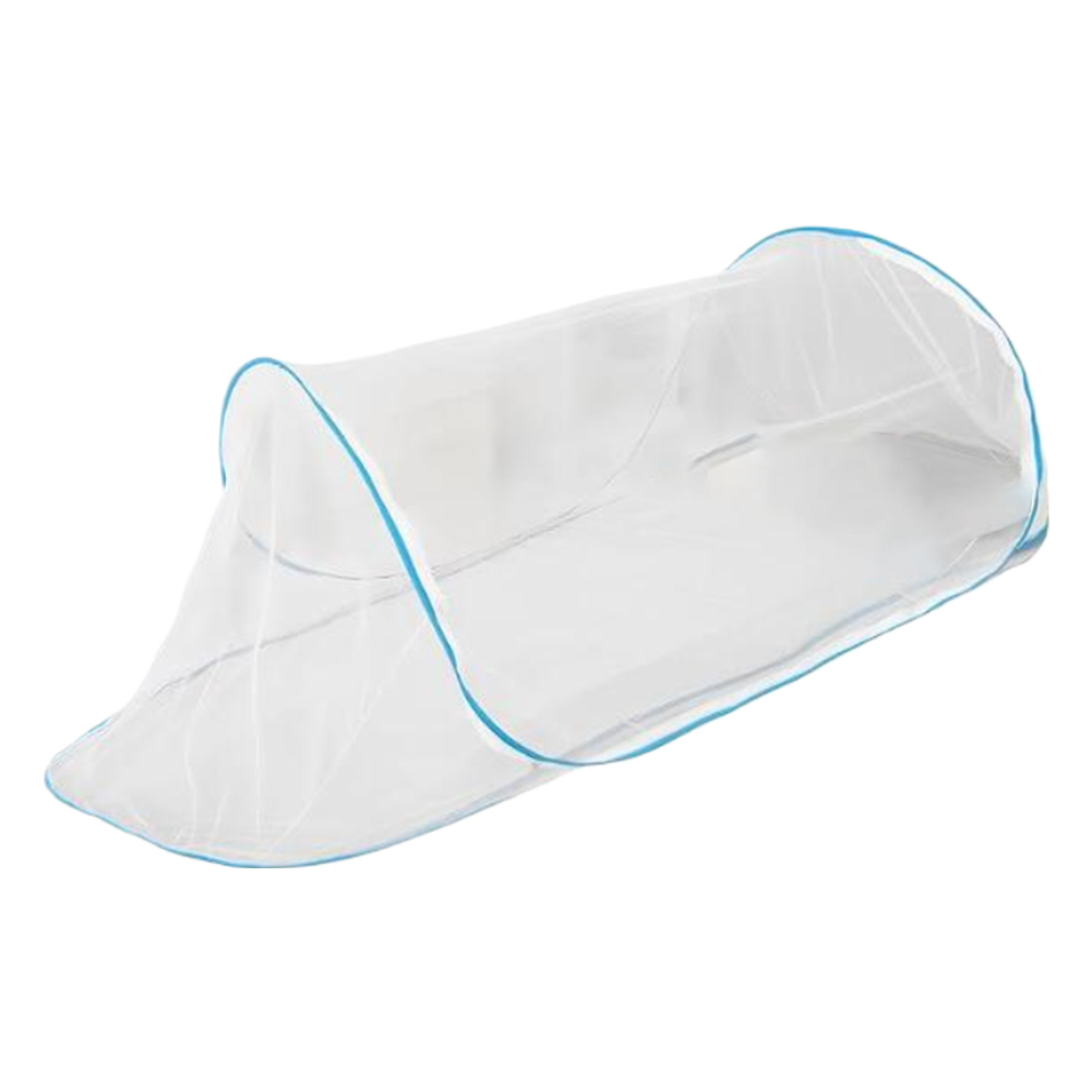 Pop-Up Mosquito Net Tent with Zipper Outdoor Camping Mosquito Net Portable Folding Mosquito Netting for Baby Adults Trip: Blue