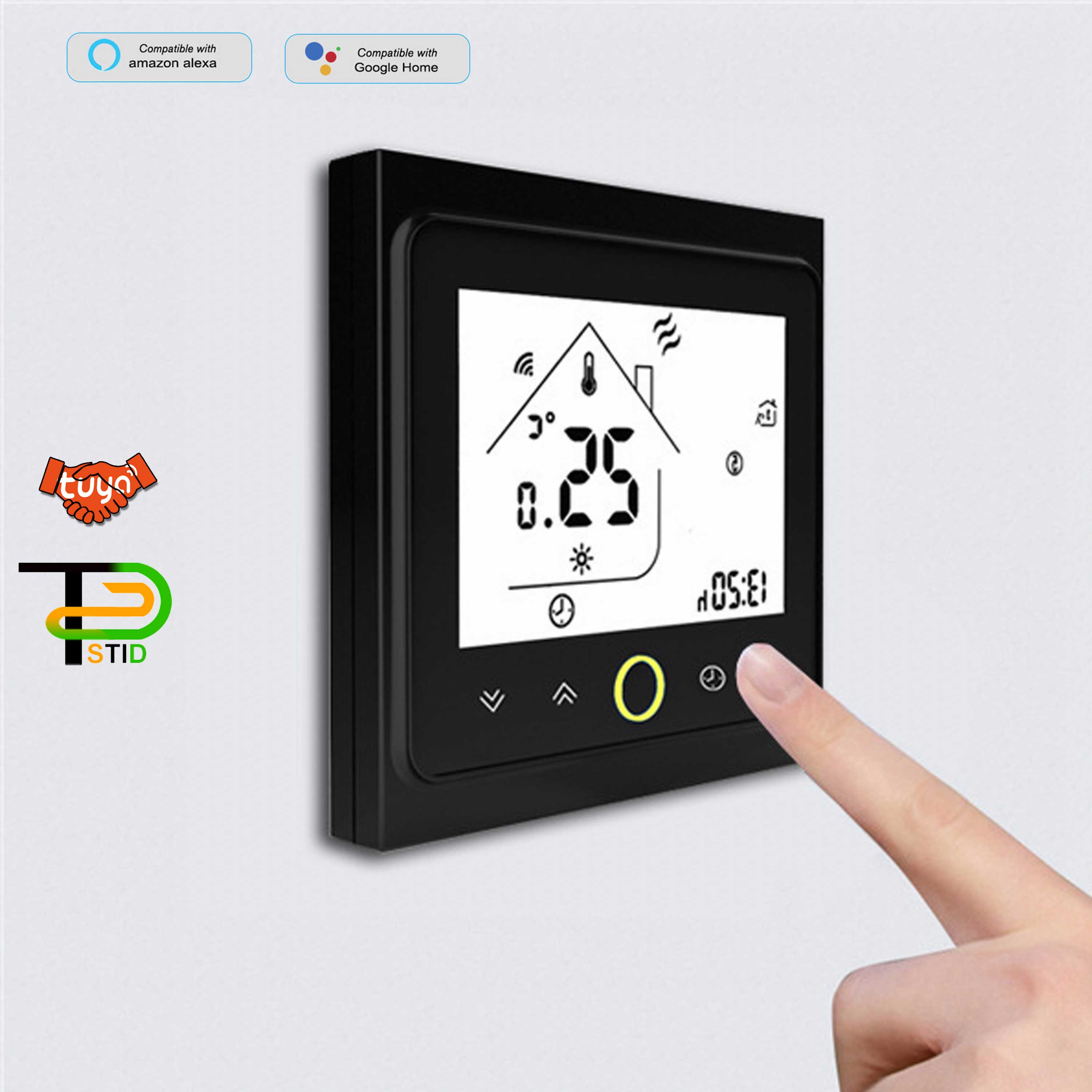 24V 220V NC/NO WIFI Smart Thermostat Temperature Controller for Water to Air Heat Exchanger