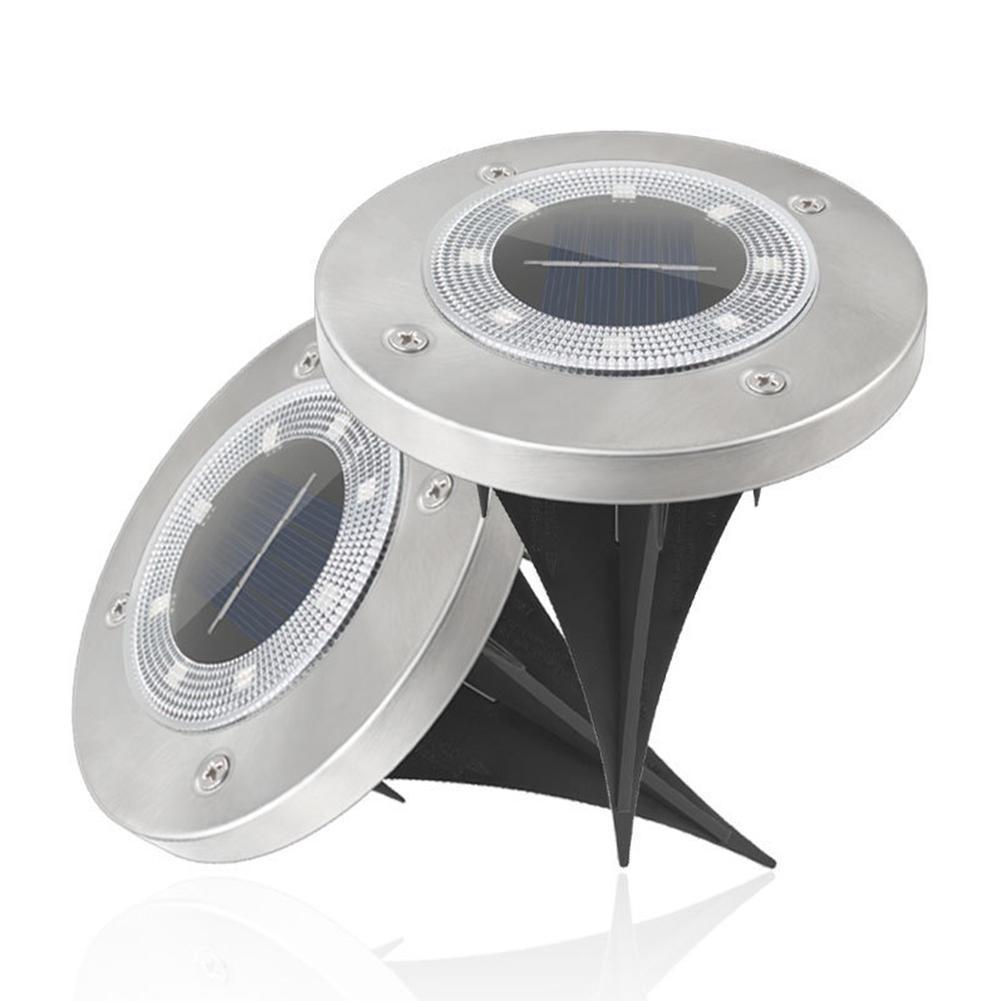 Sol 8 led begravet lys lampe udendørs reflektor lys tip med vokse jorden haven vandtæt dekoration led  m6 l 9