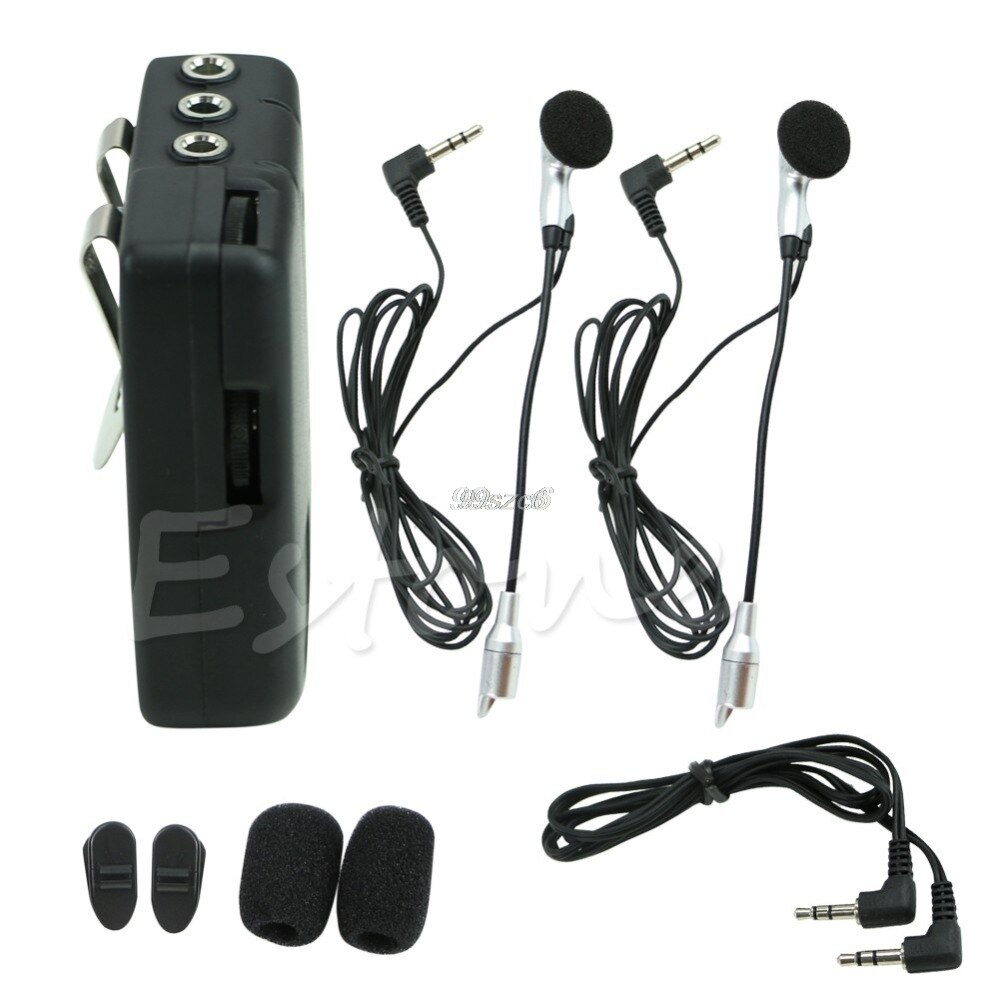 Motorbike Motorcycle Helmet 2-way Intercom Headset Communication System May22