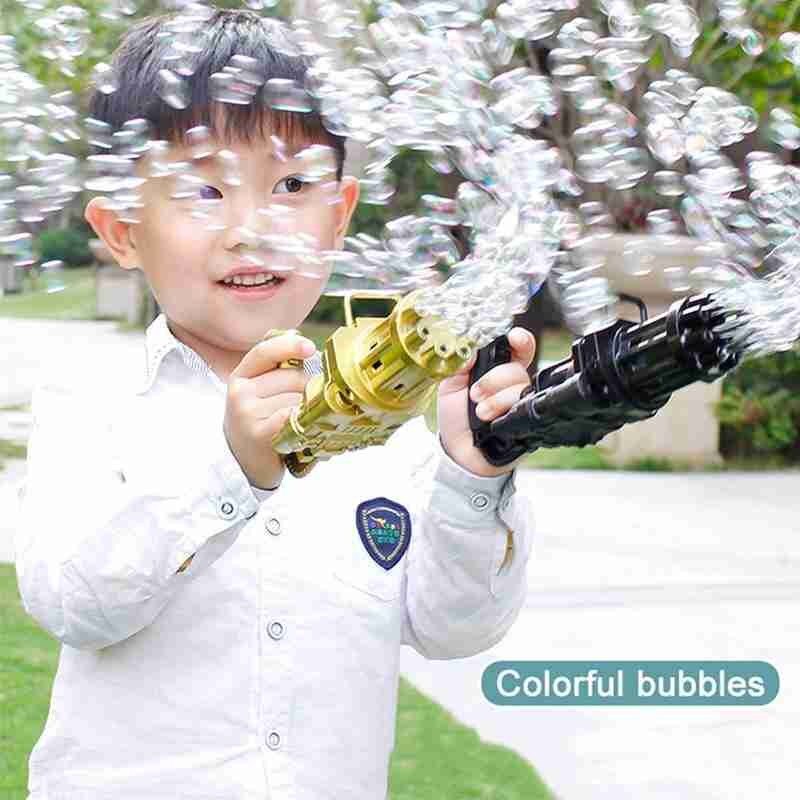 Bubble Gun Speelgoed Voor Kinderen Automatische Gasummer Zeep Water Bubble Machine 2-In-1 Bubble Machine Voor Kinderen Speelgoed