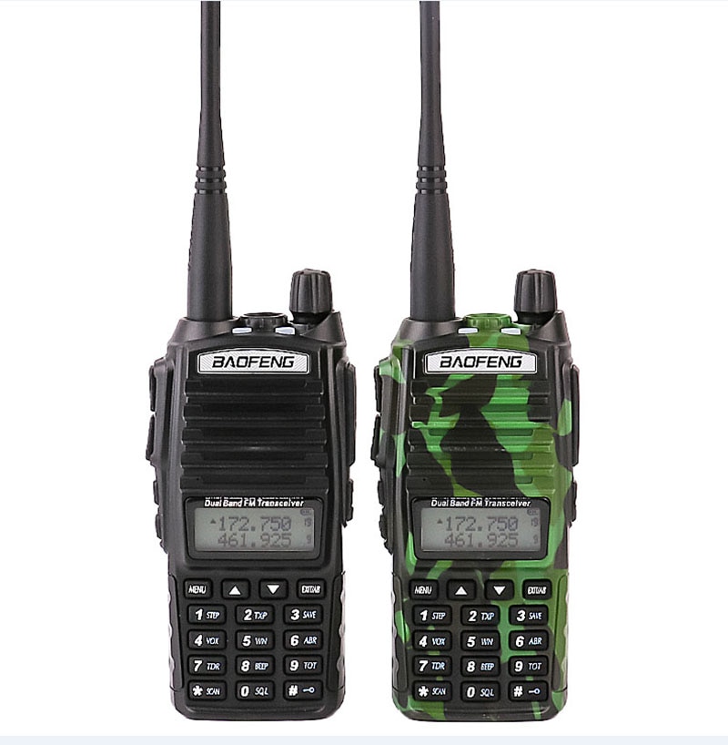 Op 2 stks auto walkie talkies Set met FM Vox mobiele cb radio uhf scanner politie walky talky professionele baofeng uv-82 uv 82