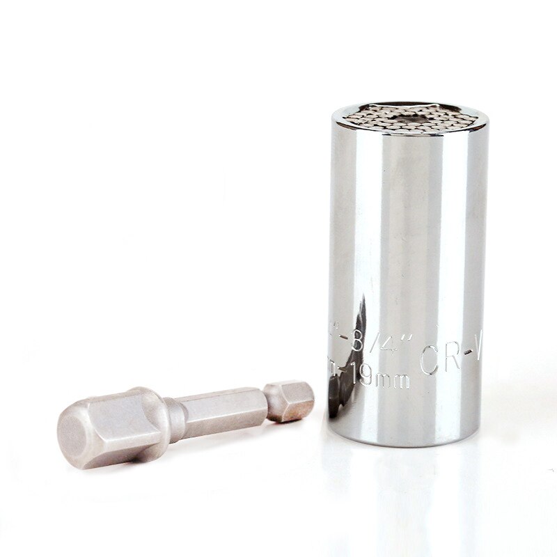 Torque Wrench Universal Sleeve Head Set Socket Sleeve 7-19mm Spanner Key Style Grip Multi Hand Tools Cr-v Sleeve