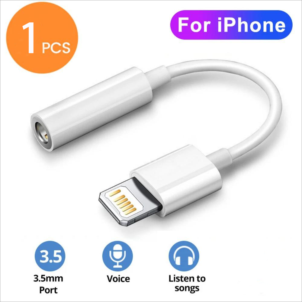 Dla IOS Adapter do 3,5 mm Jack AUX Kabel Do iPhone 14 13 12 11Pro Max Adapter męski na żeński Konwerter słuchawek Rozgałęźnik audio