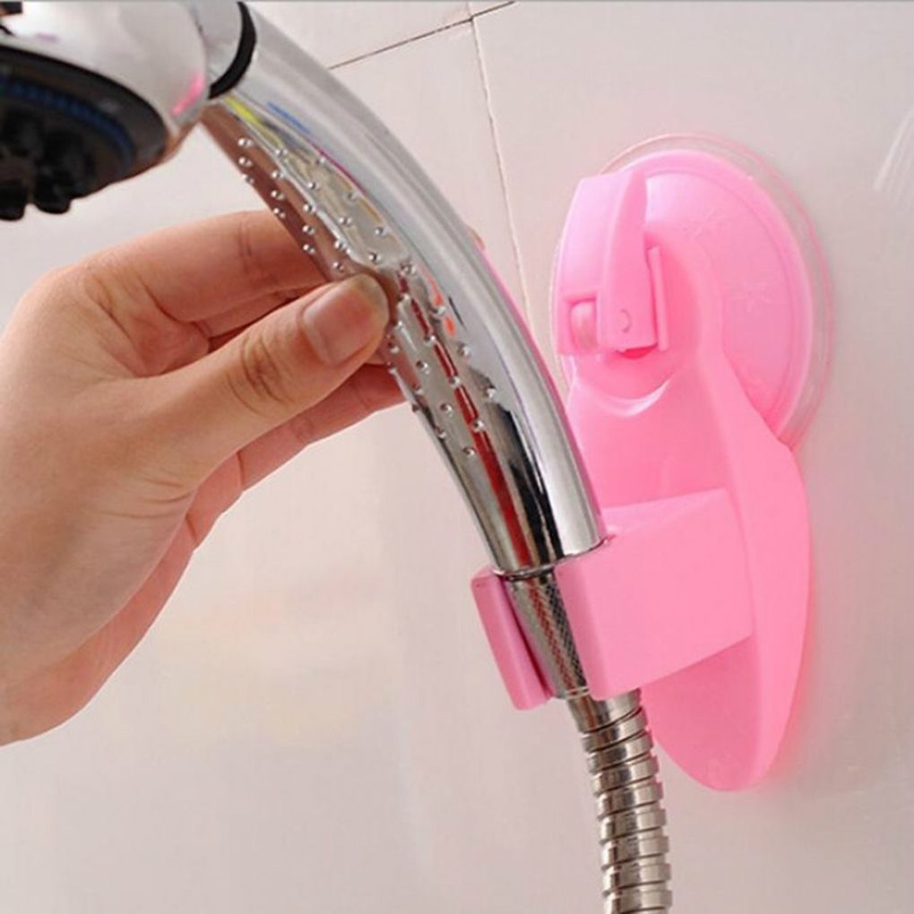 Bathroom Adjustable Hand held Shower Head Holder Arm Mount Movable Bracket ShowerSeat Chuck Holder Attachment Suction Cup Chair