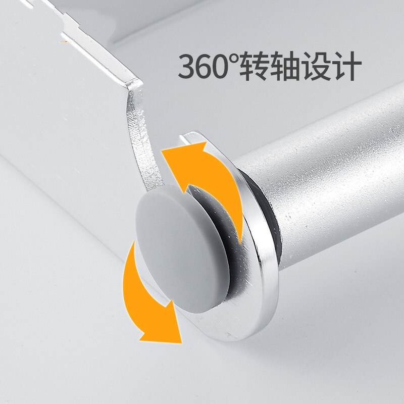 Special paper rack for non-perforated kitchen storage rack film roll paper rack black shelf paper holder LU50718