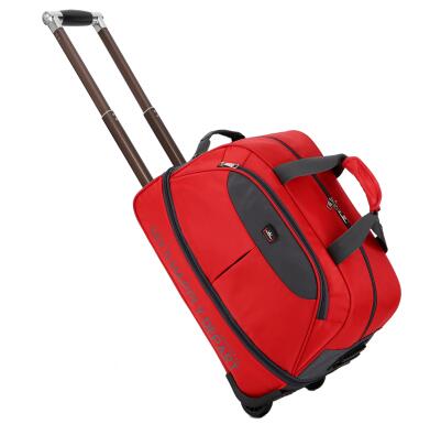 Rejse trolley tasker rejsetasker hjul rullende bagage tasker til rejser forretningskuffert til mænd kvinder hjul tasker rejsetasker: Rød 22 tommer