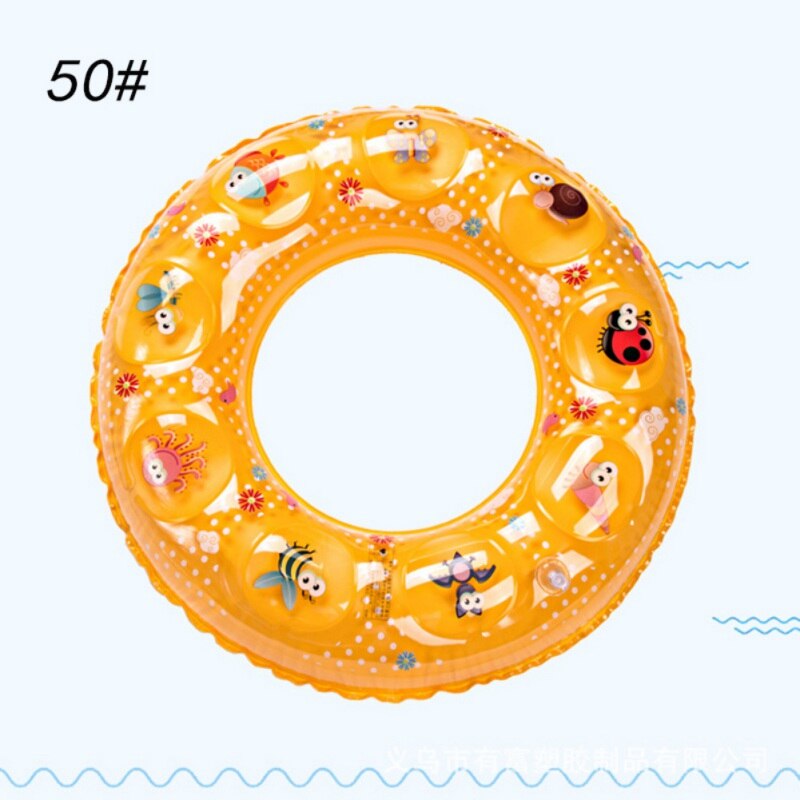 Sommer Neue Verdickung kinder Doppel Kristall PVC Aufblasbare Schwimmen Kreis Cartoon Schwimmen Schwimmer für Kinder Bad Spielzeug: 50