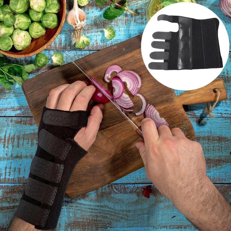 Elastische Polssteun Vinger Mouwen Brace Carpaal Tunnel Polssteun Pols Spalk Band Duim Vinger Juiste Pijn Hand T5P9