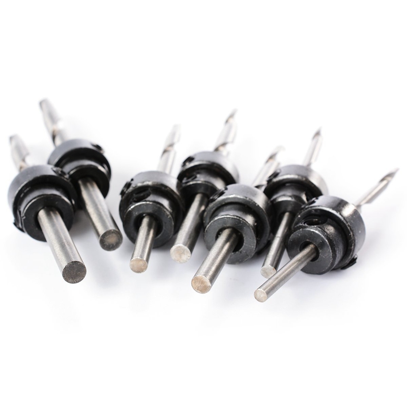 22 Pcs Countersunk Drill Bit Set With Combination Square Set Angle Finder &amp; Protractor Spirit Level Ruler Mitre