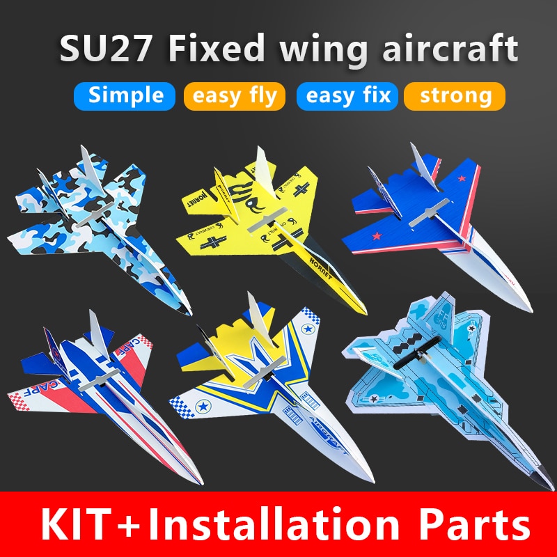 Su27 RC Fixed wing model airplane structure parts resistance to cast material Remote Control Aircraft only KIT