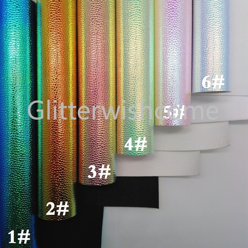 Glitterwishcome 21X29 CM A4 Size Vinyl Voor Bows Reliëf Caviar Lederen Fabirc Faux Lederen Lakens voor Bows, GM288A