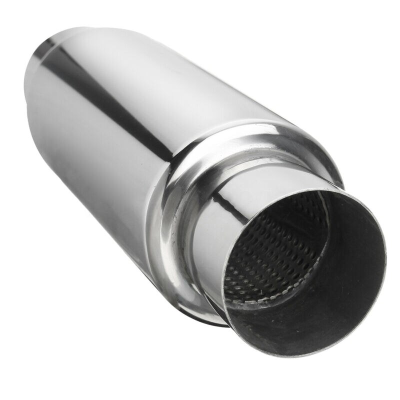 TopCar Exhaust Muffler 2.5 Inch Inlet Stainless Steel Universal Resonator 12 Inch Long Performance Muffler: Default Title