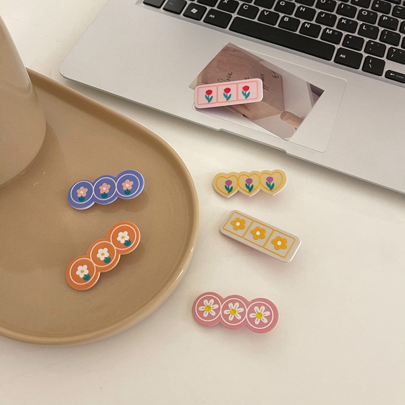 Japan Koreaanse Bloemen Tulp Haarspelden Frosted Candy Kleur Haar Clips Voor Meisjes Kids Hoofddeksels Hoofdtooi Meisjes Kids Haar Accessoires
