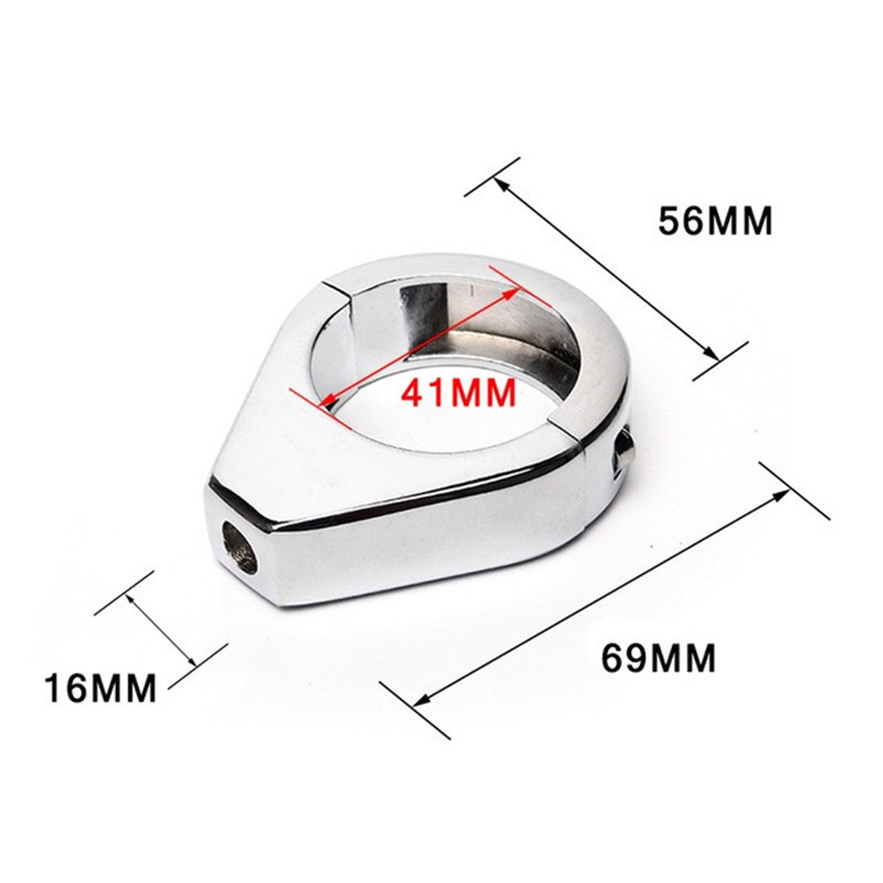 39mm 41mm Motorrad Blinker Licht Halterung Halfter Halterung Chrom Anzeige für Harley Davidsion für Umzug Gabel Schellen