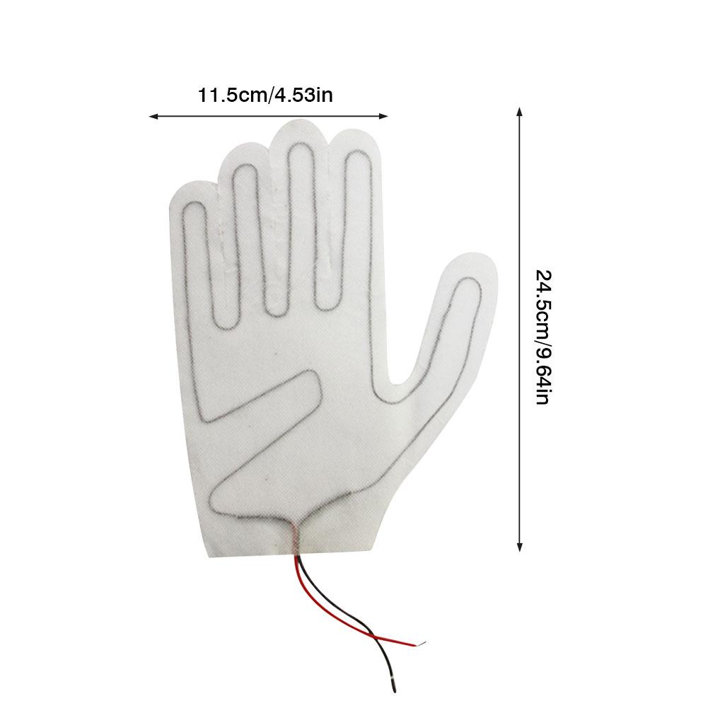 Glove Heating Sheet Composite Fiber PTC 3 Adjustable Heating Levels Electric Heating Pads for Winter