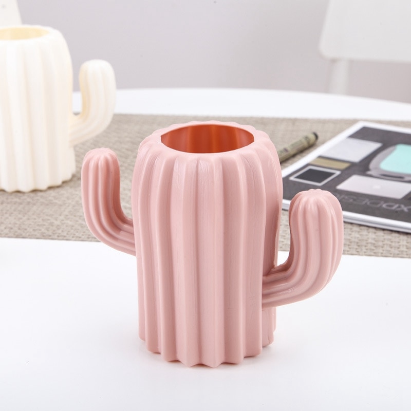 1pc kaktus skrivebord dekoration mini moderne håndværk kunst kontor desktop hjem værelse ornamenter plast kaktus tilbehør