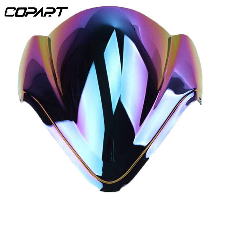 Windscreen Wind Deflector Motorcycle Windshield Double Bubble For Suzuki Hayabusa GSX 1300R GSX-R 1300 GSXR1300 -: Dark iridium