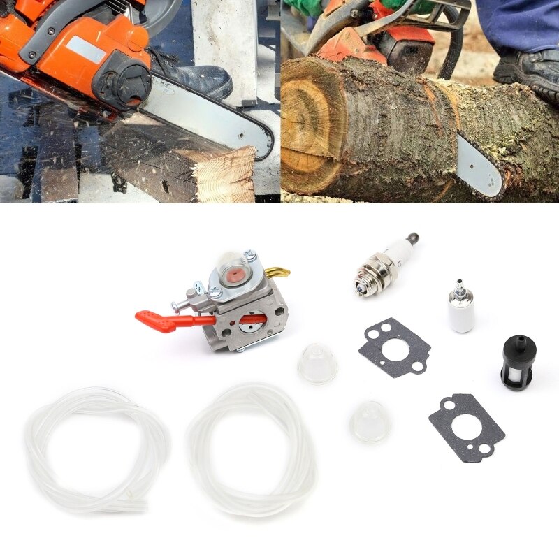 Carburateur Kit Voor Walbro WT-458-1 WT-220 WT-318 WT-318X A03002 A04445A A07139 Primer Lamp Brandstofslang