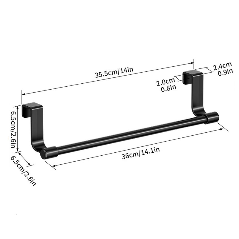 Porte-serviettes suspendu sans perceuse pour cuisine, organisateur de rangement sur porte d'armoire pour gants de torchon, porte-éponge: Vert foncé