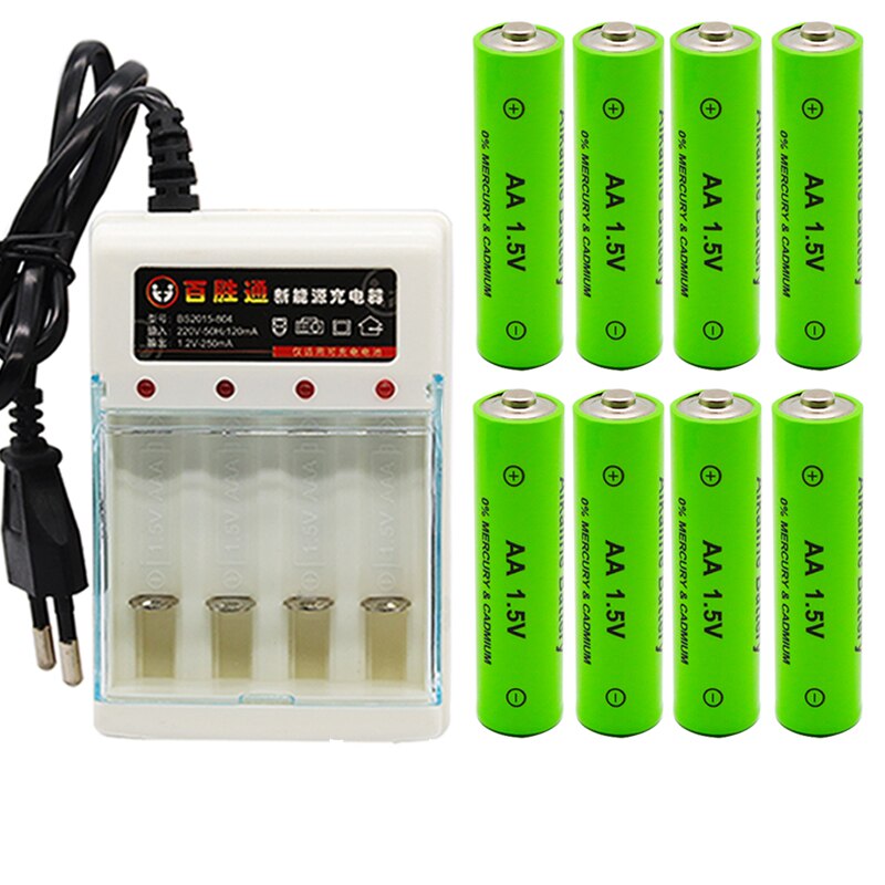 AA Batterie 3000 1,5 V Quanlity Akku AA 3000mAh NI-MH 1,5 V Wiederaufladbare 2A Batterie 3000mAh + ladegerät