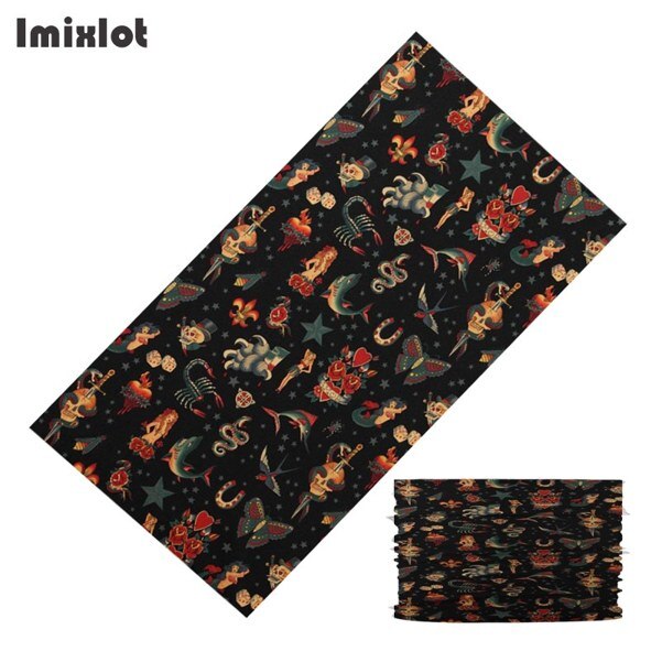 Men Women Seamless Magic Scarf Outdoor Sports Headwear Face Dust Mask Bike Cycling Balaclava Neck Tube Warmer Bandanas Head Wrap: F