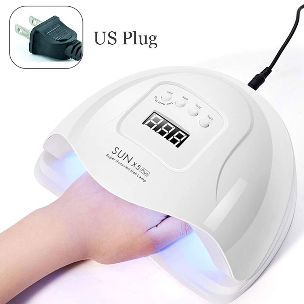 SUN X5 MAX-Lámpara LED UV para secar esmalte de uñas en Gel, con sensor de movimiento, , para salón de manicura: SUN X5 Plus US