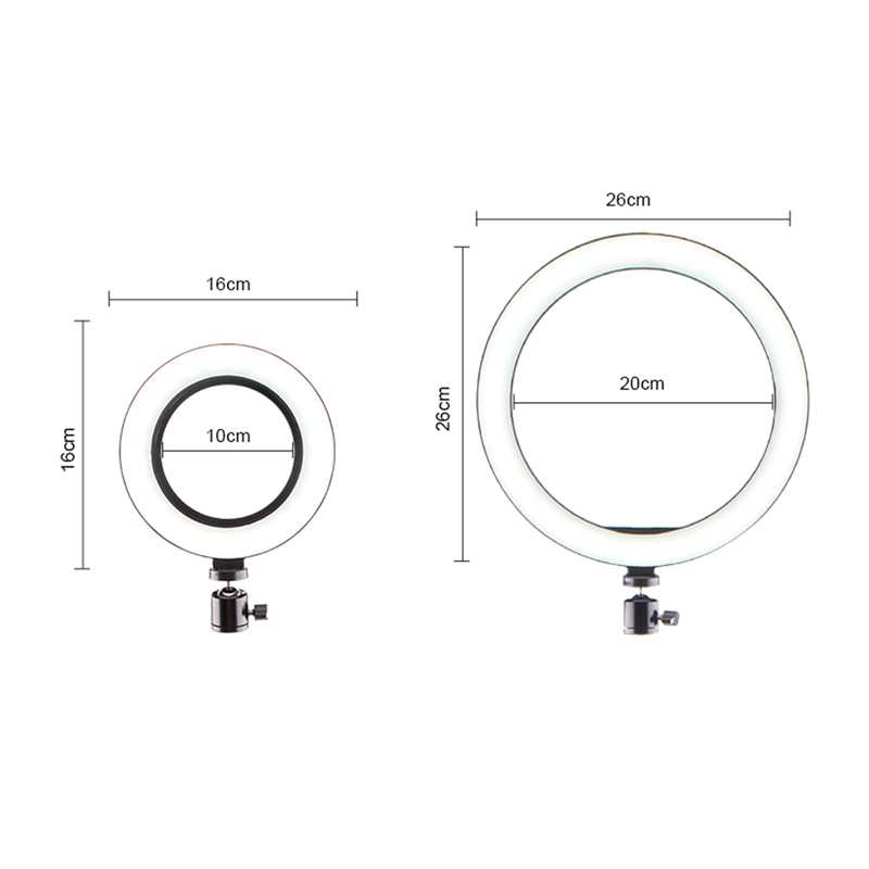 Anel de luz de selfie com tripé para smartphone, anel de luz para maquiagem, anel fotográfico, arco de ligação para celular telefone móvel