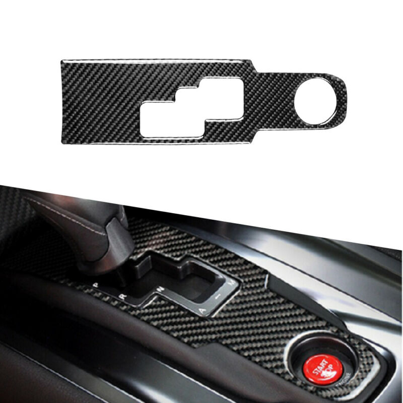 Carbon Fiber Console Gear Shift Panel Trim Sticker For Nissan GT-R R35 Carbon Fiber Interior Stickers