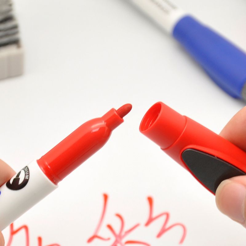 8 Kleuren Magnetische Whiteboard Marker Pennen Met Gum Uitwisbare Fine Nib Office Schoolbenodigdheden