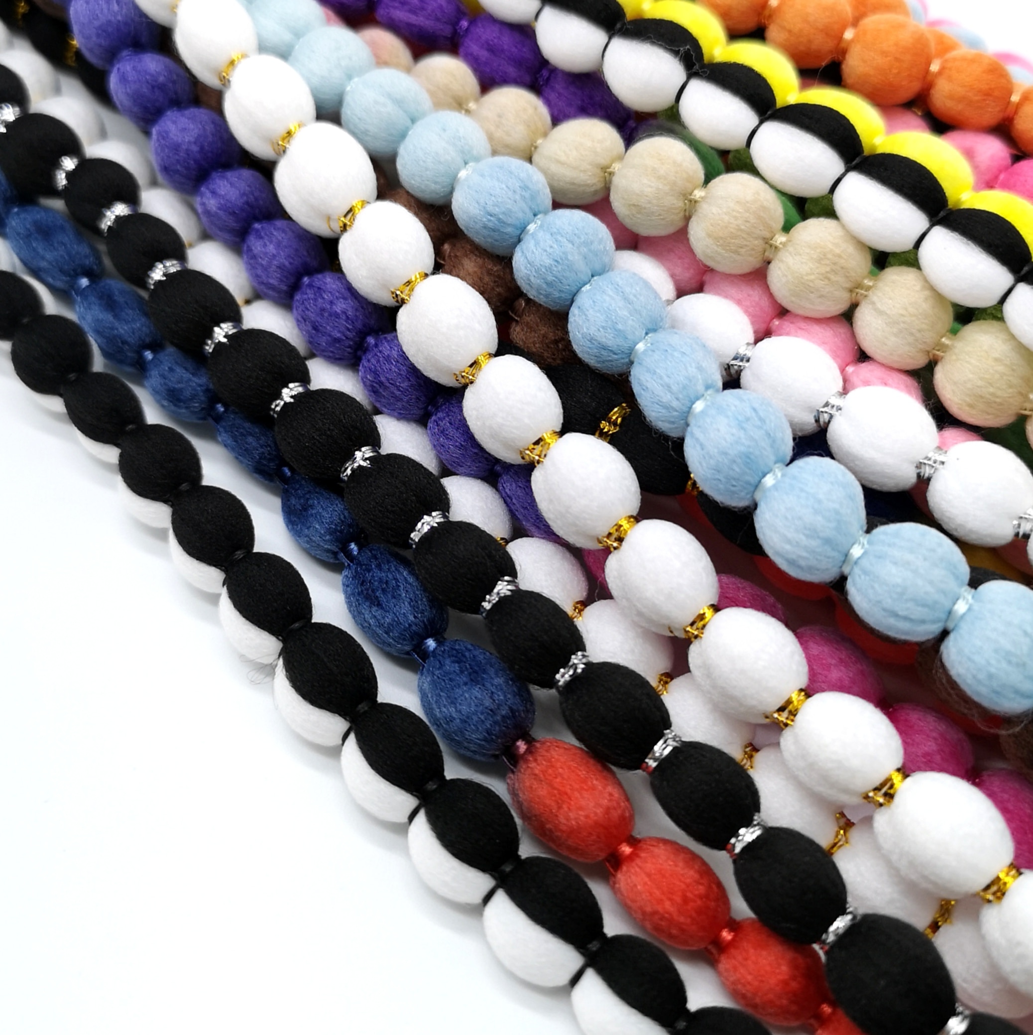 2 yards spetskant band pompom band sömnad spetstyg handgjorda pysseltillbehör