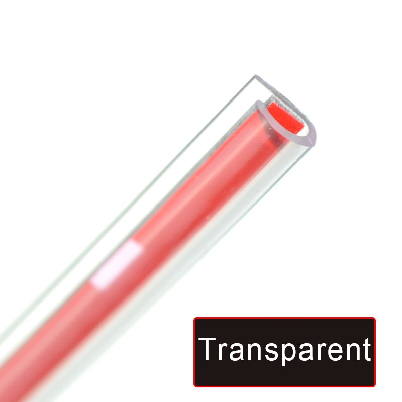 Auto bumper beschermer deurstrips rubberen rand beschermstrips zijdeuren sierlijsten kleefkras voertuig voor auto's auto: 20m transparant