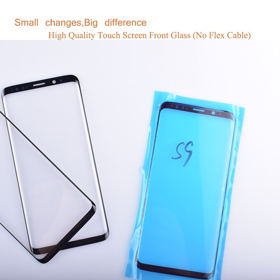 For samsung galaxy  s9 g960 g960f sm -g960f s9 plus  g965f sm -g965f berøringsskjerm front glasspanel ytre glass linse ingen lcd  s9 plus