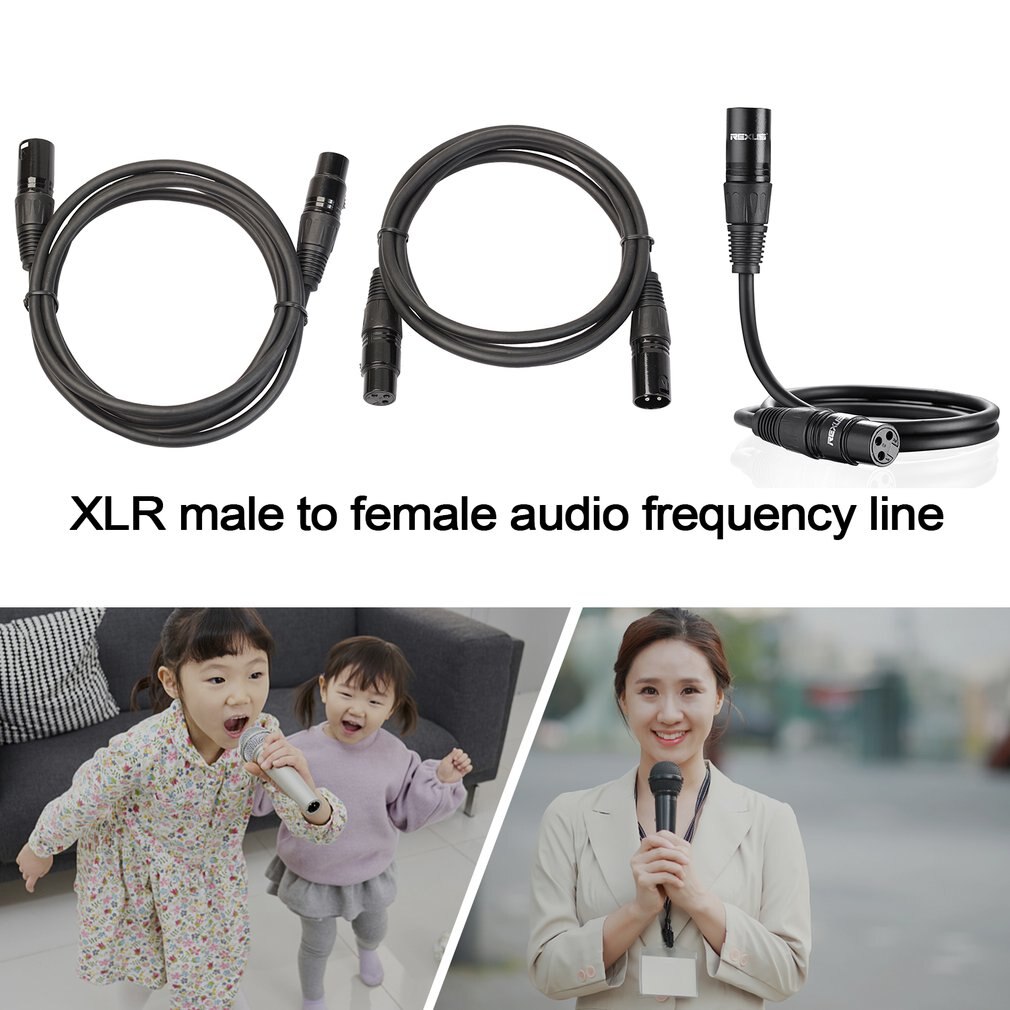XLR Male To Female Audio Cable For Microphone Home Theater Male To Female Copper Audio Cable Tv Ktv Soundbox