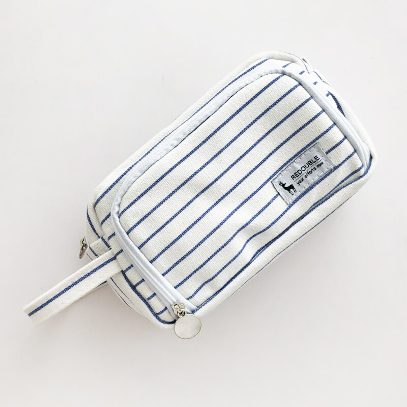 Jianwu 1Pc Solid Eenvoud Grote Capaciteit Potlood Tas Leuke Student Hoge Capaciteit Etui Kawaii Opbergtas Schoolbenodigdheden