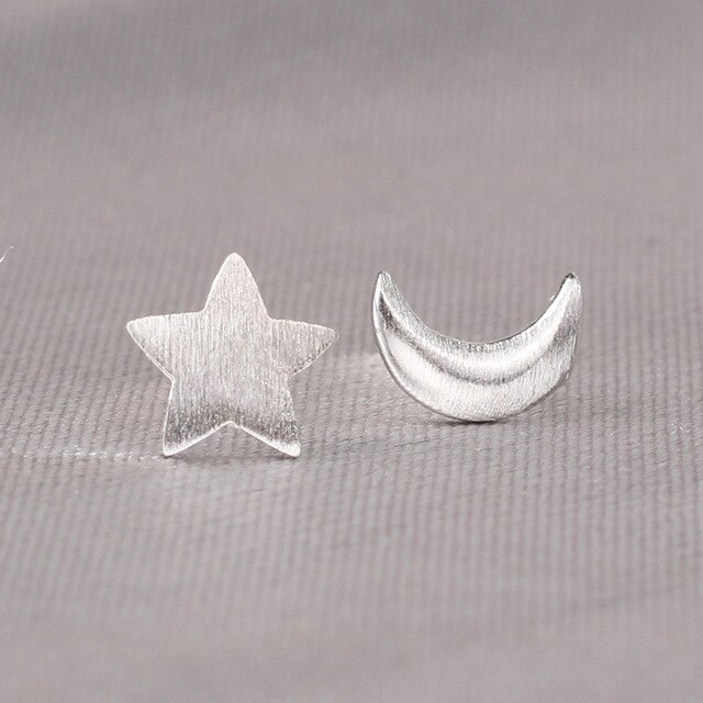 Real 925 Sterling Silver Stud Earrings for Women Girls Jewelry brincos oorbellen aros de plata 925: 035-R020