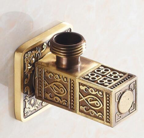 Gouden Hoek Kleppen G1/2x1/2 Keuken Badkamer Accessoires Messing Hoek Valve Voor Wc Wasbak water Afsluiter Wc: A