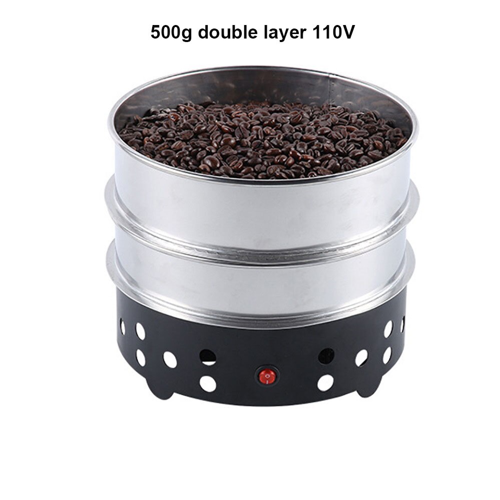 Electric Coffee Bean Cooler Machine 500g Small Household Coffee Beans Roasting Radiator Cooling Plate Coffee Accessories: 500g 110V