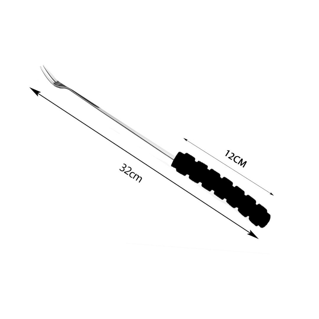1 Set 32cm Long Handle Weeder Backyard Farm Planting Nursery Fork Lawn Grass Digging Weeding Removal Garden Hand Tool